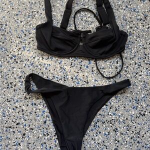 Victoria's Secret Black Women's Two-Piece Underwire Bikini